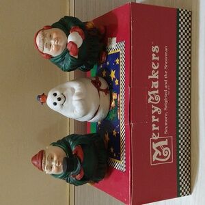 Vintage Department 56 Seymour, Seigfried & The Snowman Figurines